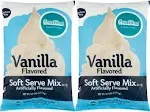 Vanilla Soft Serve Ice Cream Mix Large 6 Pound Bag (2 Bags)