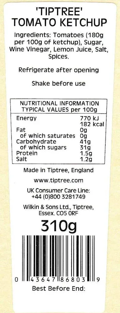 WILKIN & SONS Tomato Sauce, 310 GR