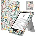 MoKo Case Fits All-New 6" Kindle (11th Generation, 2024/2022 Release)/ Kindle (10th Gen,2019)/Kindle (8th Gen, 2016), Ultra Lightweight PU Shell Cove