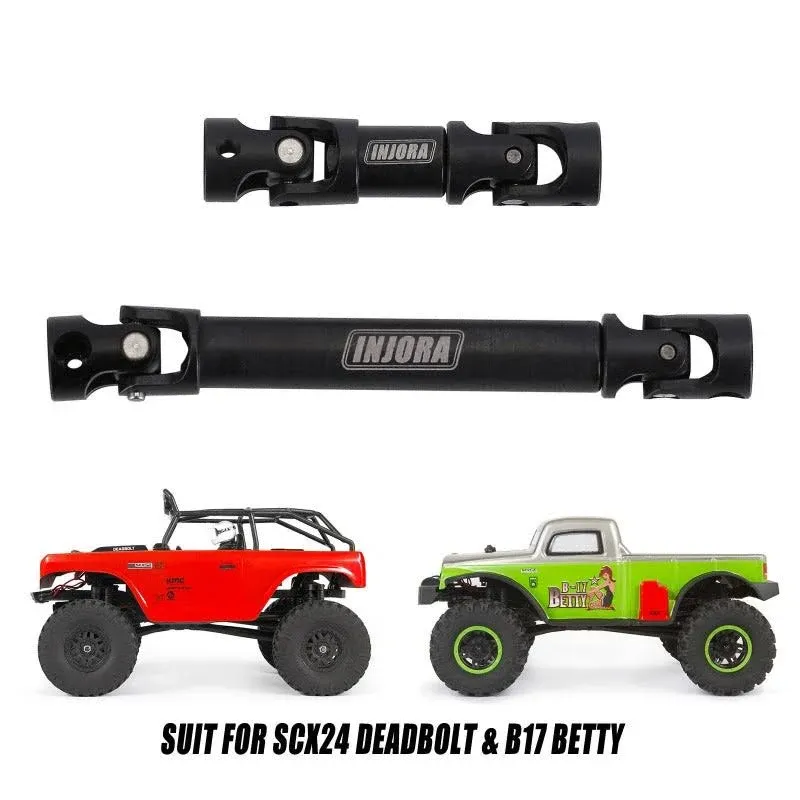 INJORA RC Steel Center Drive Shaft Upgrades Accessories for 1/24 RC Crawler Car Axial SCX24 Deadbolt GX470 Upgrate Parts