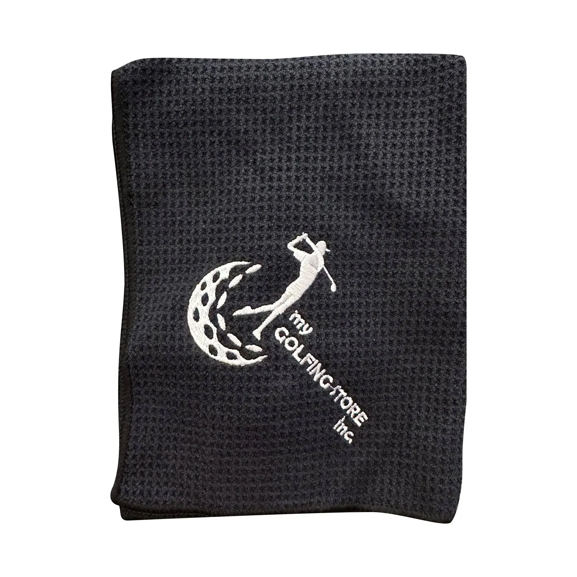 My Golfing Store 16" x 21", Tri-fold Premium Microfiber Fabric Heavy Duty Carabiner Clip Magnetic Golf Towel