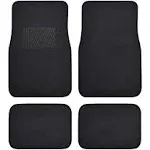 Brand New 4pcs Set Plush Deluxe Front Rear Car Truck Carpet Floor Mats Black