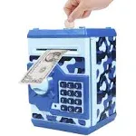 Totola Piggy Bank Electronic Mini ATM for Kids Baby 5.1&#034; x 4.7&#034;x 7.4&#034;, Purple 