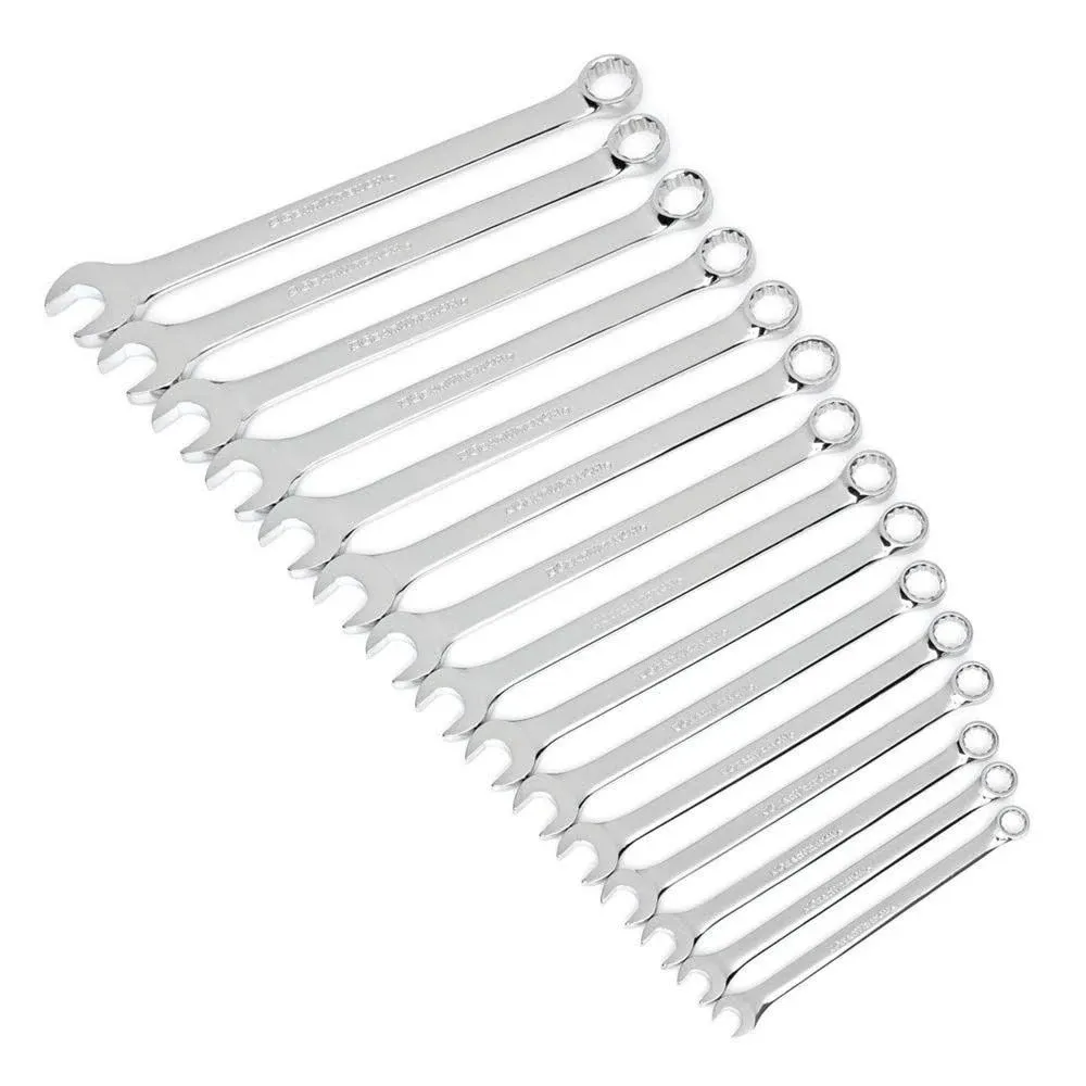 15Pc Combination Wrench Set Metric