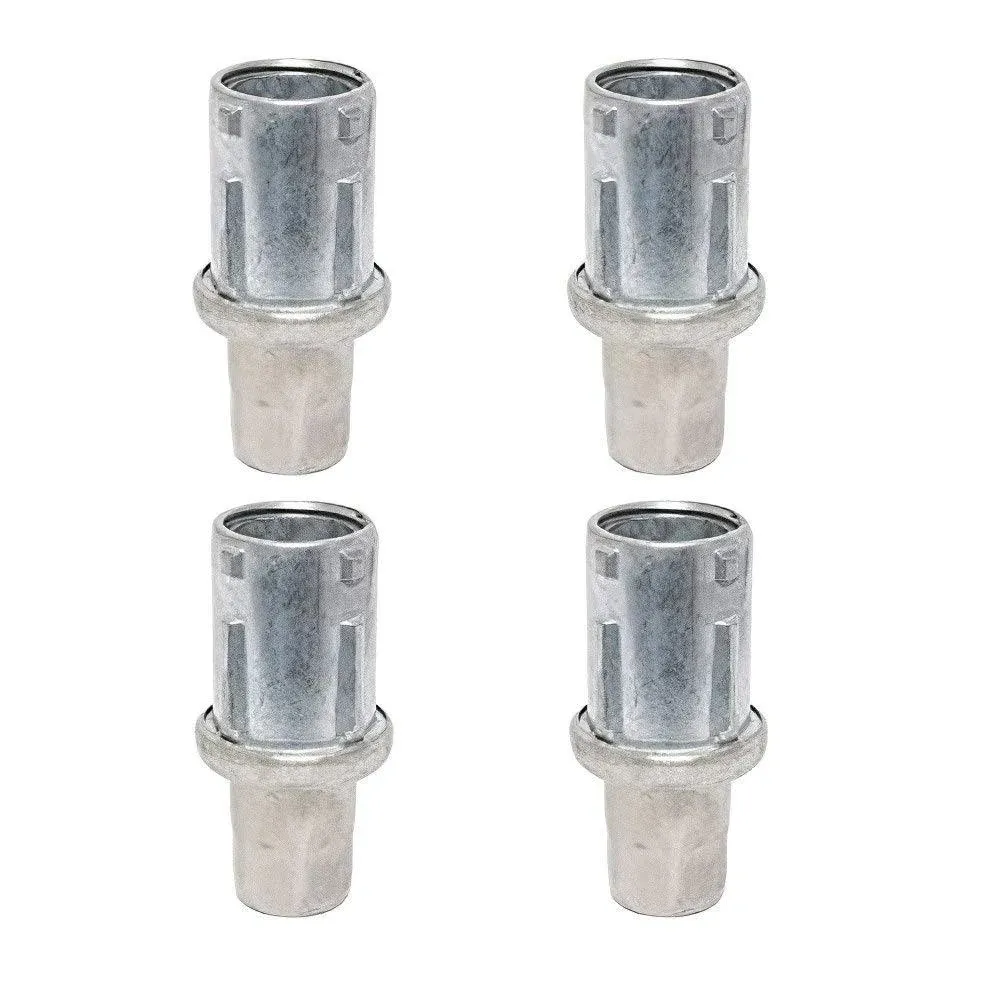 DuraSteel Adjustable Stainless Steel Bullet Feet for 1-5/8" O.D Tubing, Set of 4