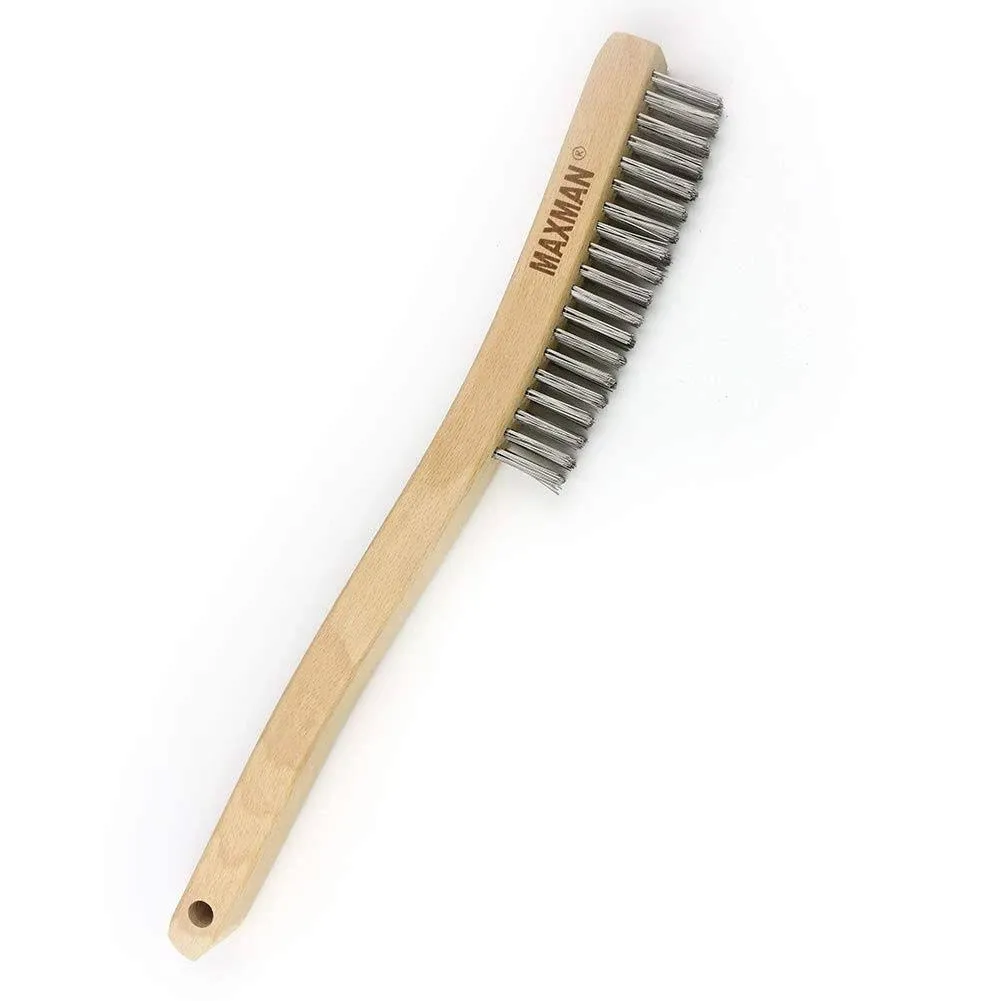 Wire BrushStainless Steel Wire Scratch Brush for Cleaning Rust with 14 Long Cu