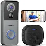 Xodo Vd2 Smart Wi-Fi 2K Wireless Video Doorbell with 2-Way Audio