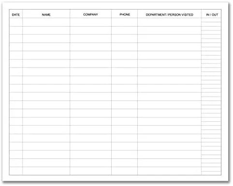 Visitor Log Book/Visitor Register/Visit<wbr/>or Sign-in Book - 120 Pages 8 7/8&#034; x 7...