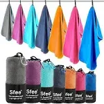 Sfee 2 Pack Camping Towel Quick Dry Towel Super Absorbent Travel Microfiber ...