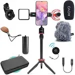 Movo iVlog1 Smartphone Video Kit with Shotgun Mic, Light, Lens, Tripod, &amp; More