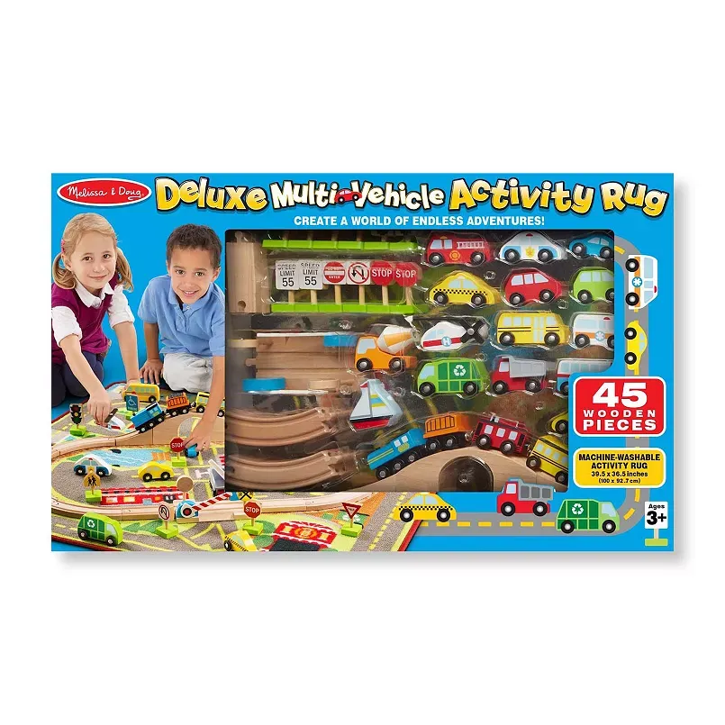 Melissa & Doug - Deluxe Multi-Vehicle Activity Rug