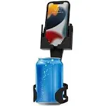 Cell Phone Seat – Phone & Cup Holder Made in USA – Fits Phones with or Without Cases Vertical or Horizontal and Doesn’t Block Cup Holder, Chargi