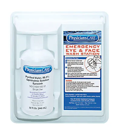 PhysiciansCare 32 oz. Single Bottle Eyewash Station, (24-202)