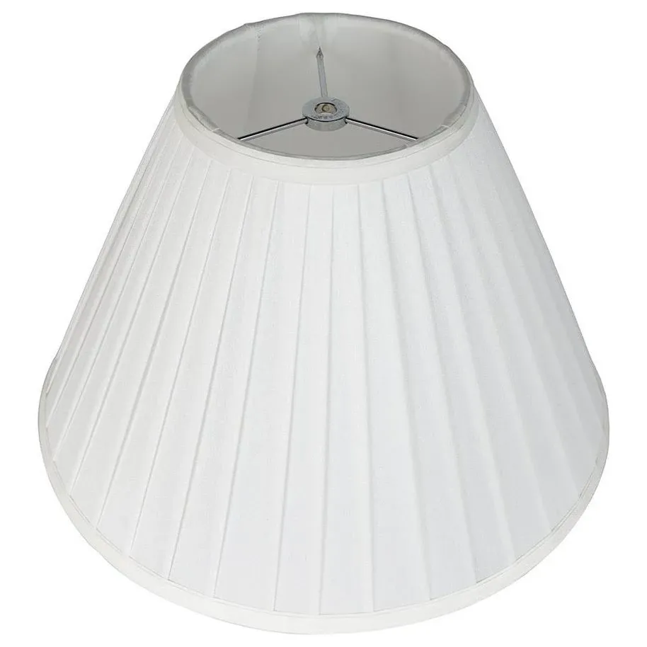 Empire Side Pleat Lamp Shade, 8&#034; Top, 16&#034; Bottom, 11&#034; Slant