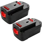 2-Pack [Upgraded to 3600mAh] HPB18 Replacement Battery for Black and Decker 18 Volt Battery Ni-Mh Compatible with HPB18-OPE 244760-00 A1718 FS18FL