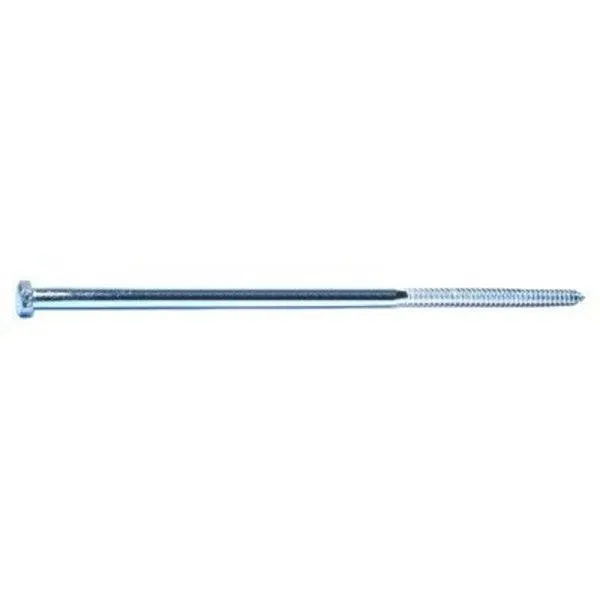 1/2" x 16" Zinc Plated Grade 2 / A307 Steel Hex Head Lag Screws