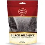 Minnesota Grown Black Wild Rice 24oz Bag (1.5lb) - Premium Quality, All Natural - by Spicy World