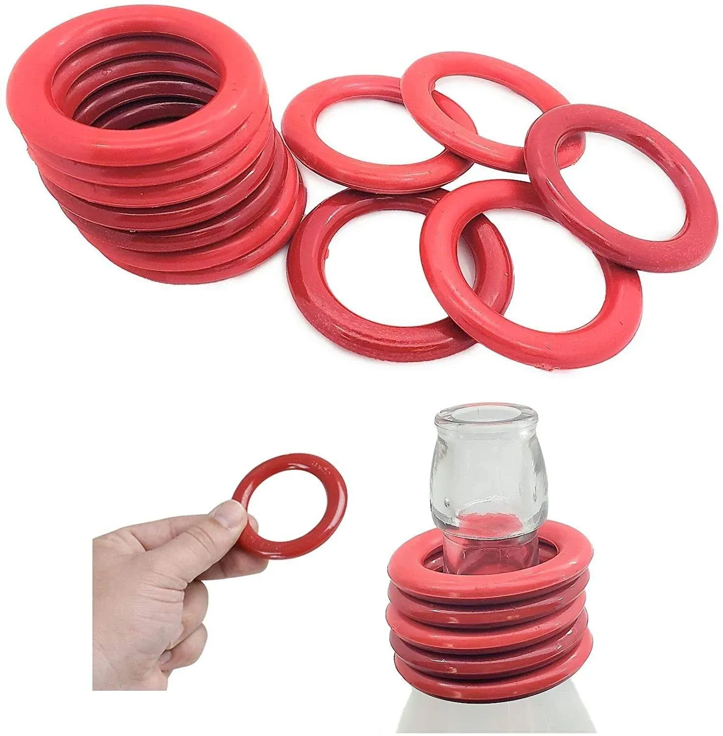 Gamie Plastic Carnival Rings (Pack of 24) | 24-2.5” Rings for Ring Toss | Fun Target Toys | Cool Homemade School and Carnival Party Favors