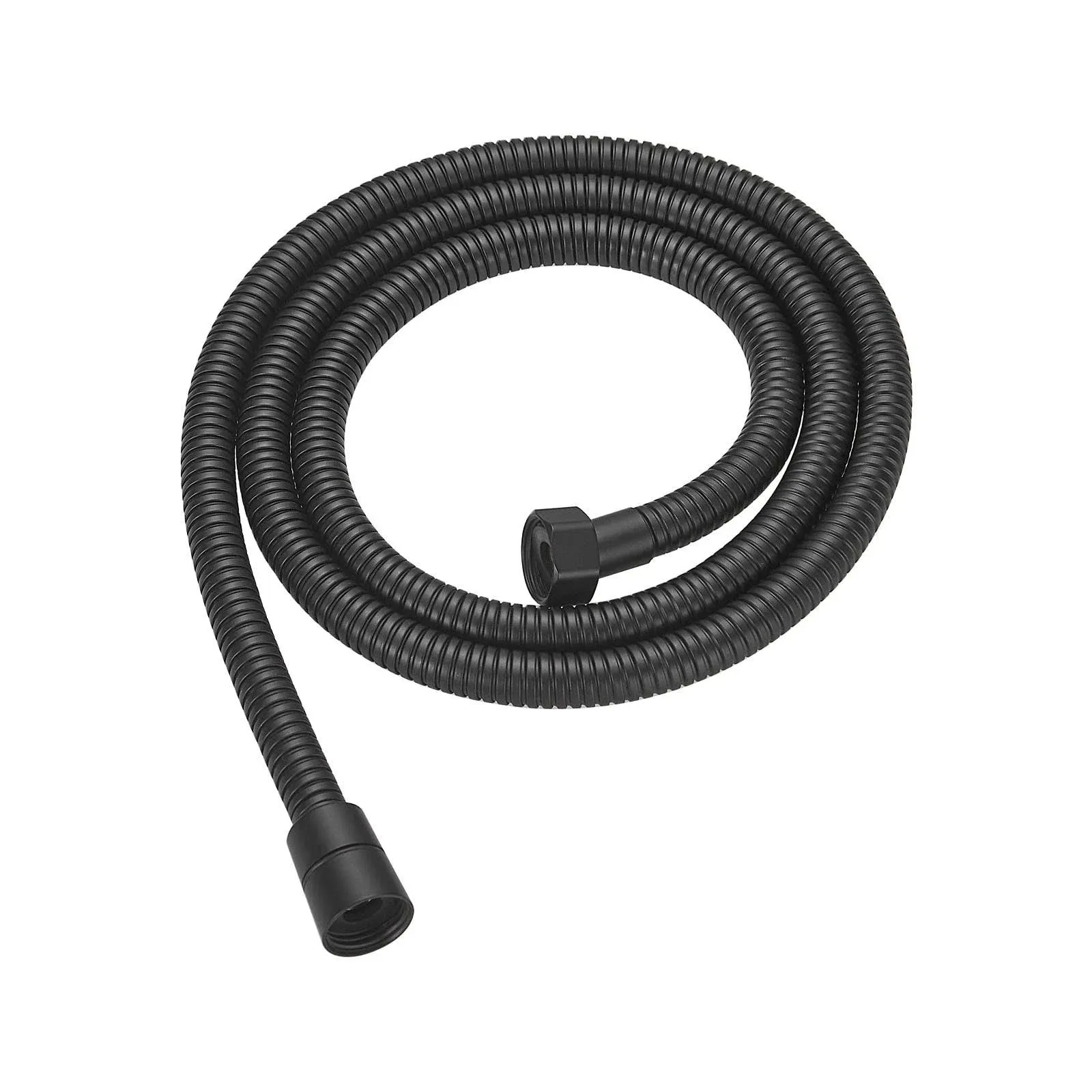 RUMOSE Shower Hose 59 inches Shower Head Hose Water Plating Shower Head Extension Hose Replacement Extra Long Stainless Steel Shower Hose Attachment Flexible Handheld Shower Sprayer Hose, Matte Black