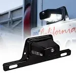 Black DC Bracket-Mount DOT LED License Plate Light for Trailer UTV ATV Truck EOA