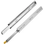 VEVOR 24 in. Drawer Slides 250 lb. Load Capacity Three Section Full Extension Drawer Slides (2-Pack) CTDG250B24YCWS001V0