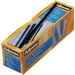 Fellowes Plastic Comb Bindings, 5/16" Dia, 40 Sheet Capacity, Navy Blue, 100 ...