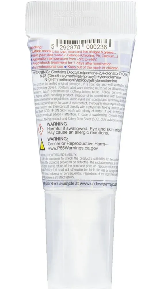 Underwater Magic Sealant, Mosaic, 2.1 oz Tube, White #MOSAIC-60-EA