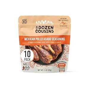 A Dozen Cousins Entrée Seasoning Sauce Packets - Simply Coat and Cook - 10 Pac