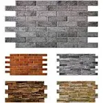 10pcs (53sqft) 3D PVC Wall Panels for Interior Decor: Perfect for Kitchen Backsplash Bathrooms, Living Rooms, Offices