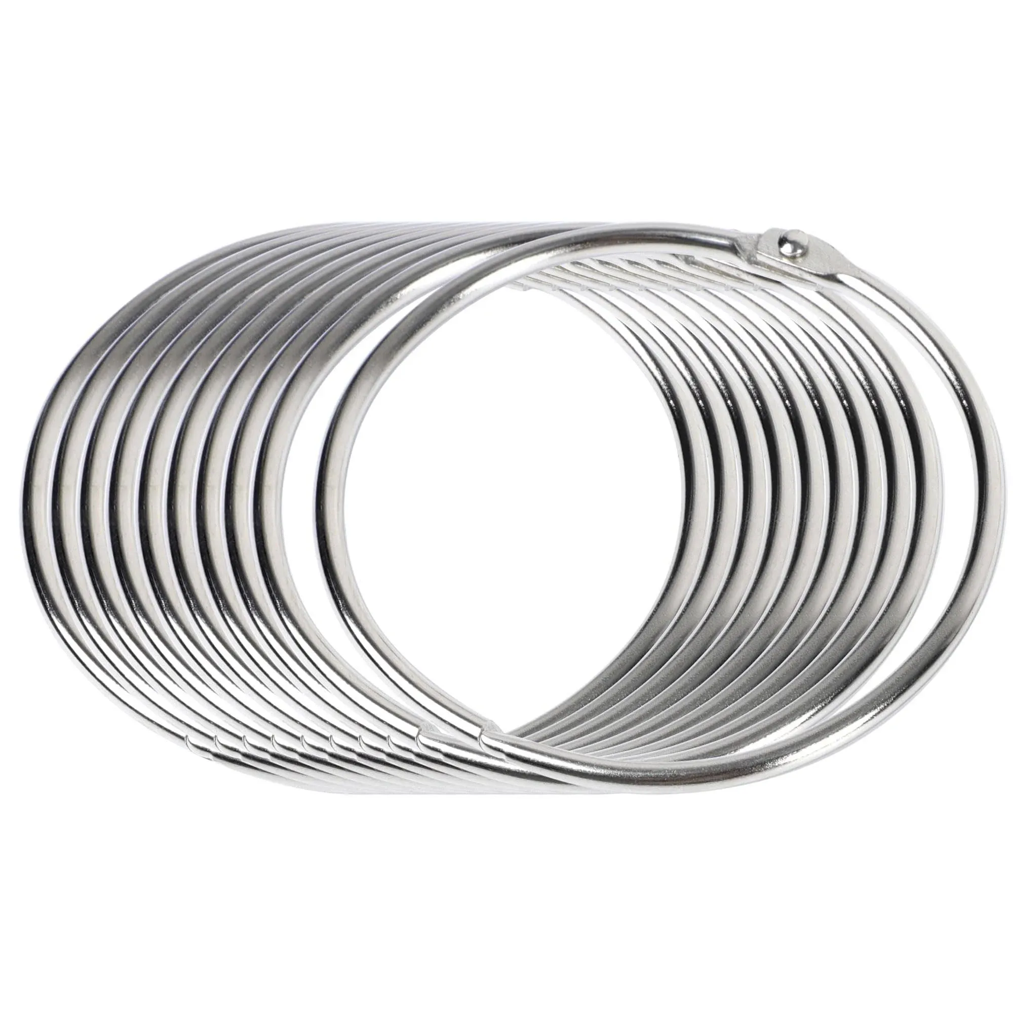 3.5 Inch (10 Pack) Loose Leaf Binder Rings, Large Binder Rings Key Ring