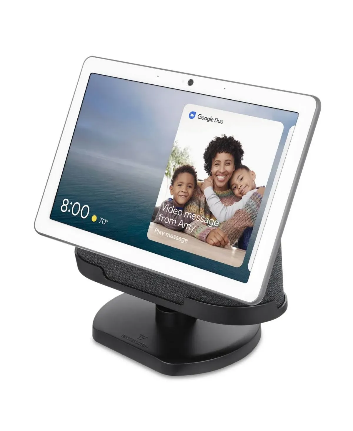 [Official Made for Google] Wasserstein Adjustable Stand Compatible with Google Nest Hub Max - Perfect Companion for Your Nest Hub Max (Charcoal)