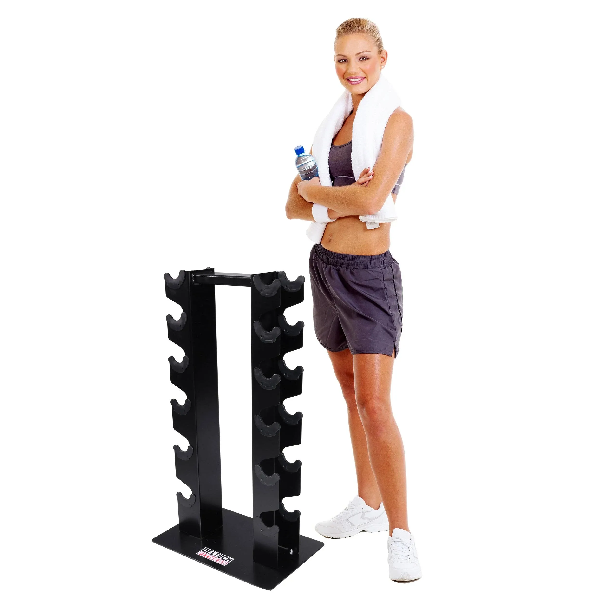 Deltech Fitness 6 Pair Vertical Dumbbell Rack (DF5100)