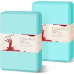 Yoga Blocks 2 Pack - Premium EVA Foam for Yoga, Pilates, Meditation, and Stretch