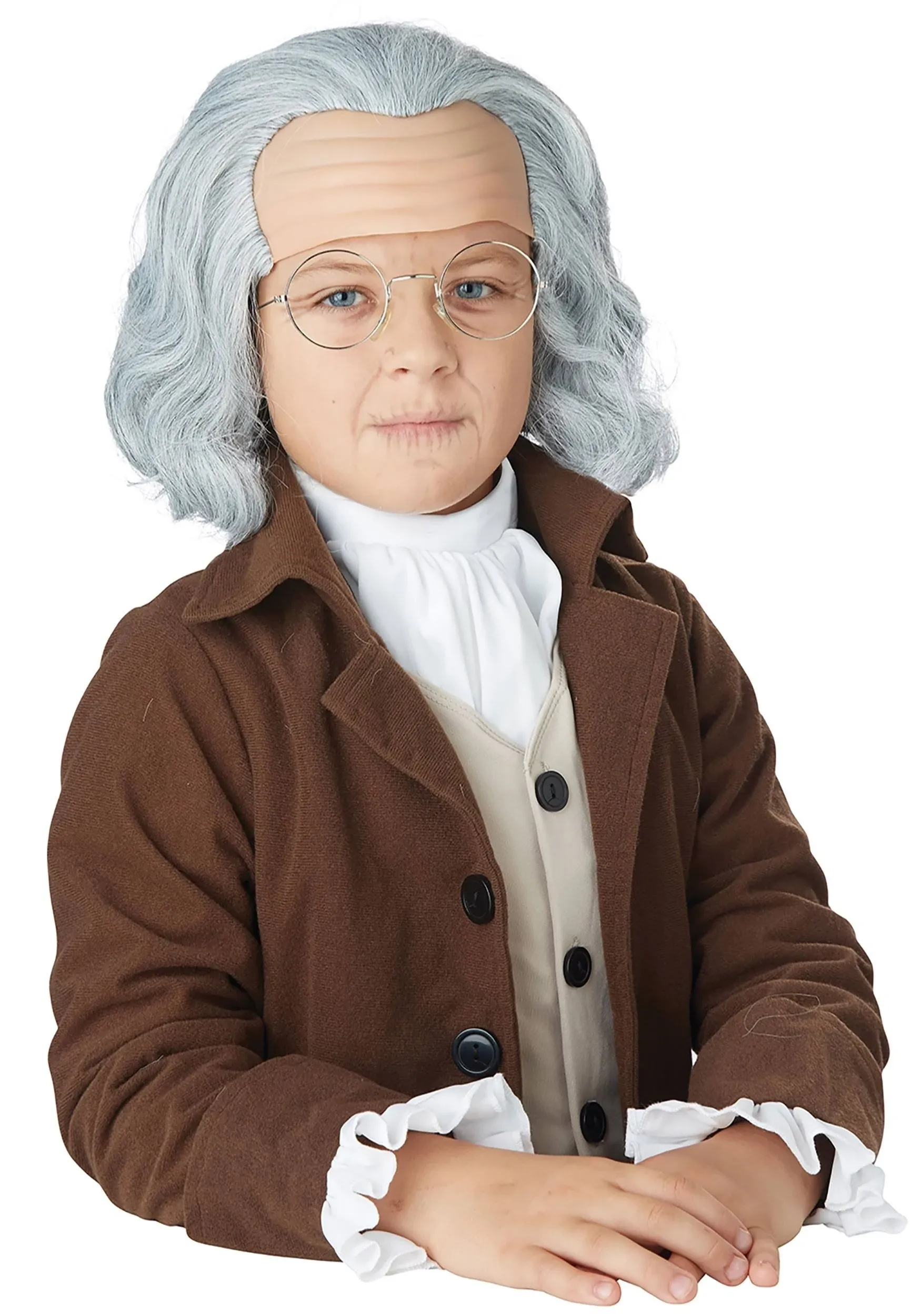 Child&#039;s Benjamin Franklin Wig Costume Accessory