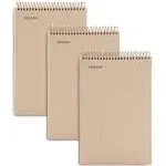 Mintra 100% Recycled Notebooks (Steno Book, Kraft Steno Cover 3pk 