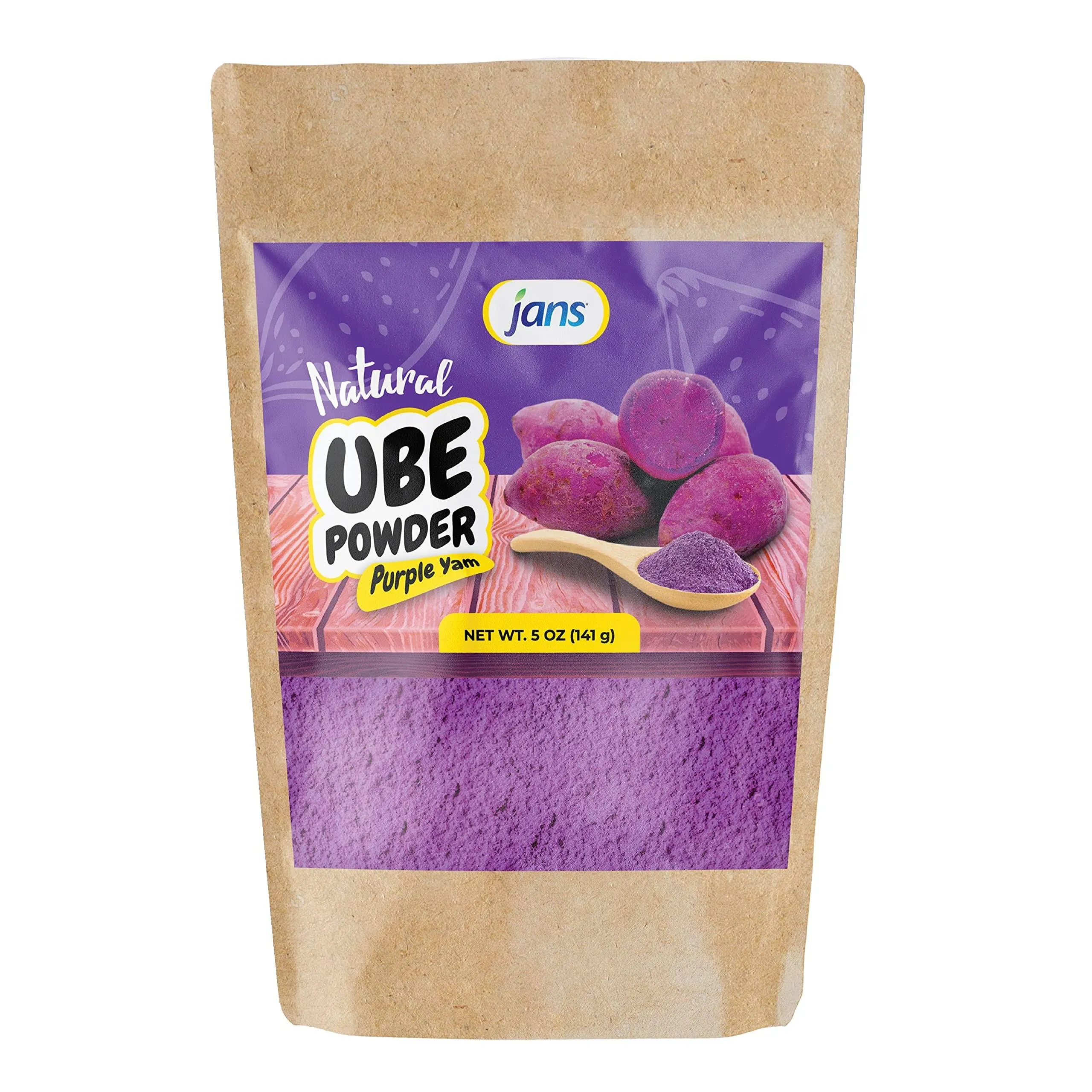 Jans - Natural Ube (Purple Yam) Powder - 5 oz