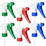 6 Pack Universal Spray Bottle Replacement Nozzle, Mist &amp; Stream Trigger Spray...