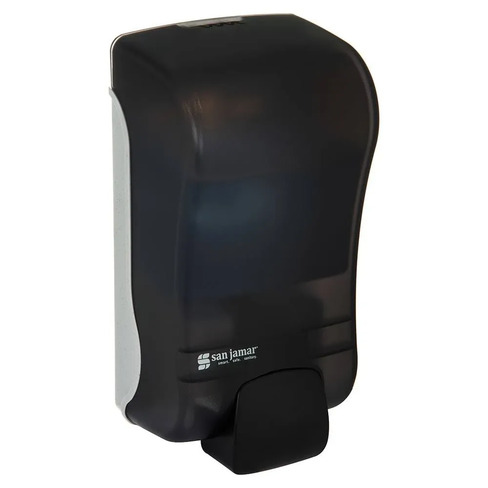 San Jamar SF1300TBK SF1300 Rely Manual Foam Soap Dispenser, 1300 mL, Black Pearl