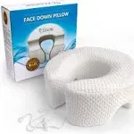 Breathe Easy Face Down Pillow - Premium Adjustable Face Cradle Pillow Providing Superior Comfort. Best for Prone Face-Down Resting, as a Home Massage Headrest, or Contoured Post-Eye Surgery Support.