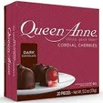 Queen Anne Cordial Cherries Dark Chocolate 13.2 OZ