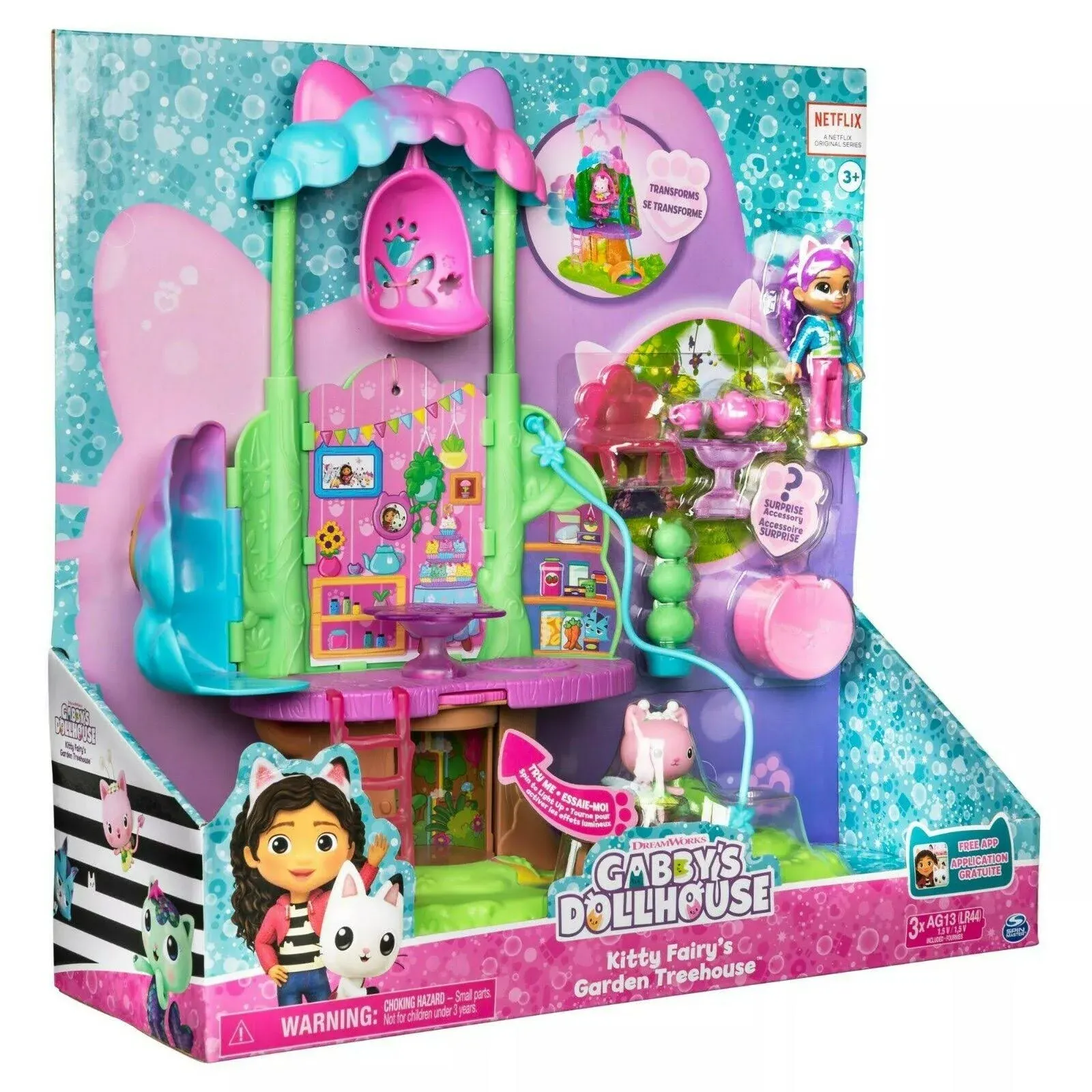 Gabby's Dollhouse Transforming Garden Treehouse Playset