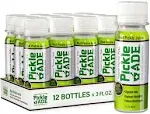 PickleAde Real Pickle Juice Shots with Turmeric, 3oz (12 Pack) | Electrolyte Pickle Juice Sports Drink | | Kosher Pickle Shots | Pickle Brine for Muscle and Leg Cramp Relief