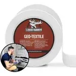 Liquid Rubber Geo-Textile - Fix Leaks - Repair and Restore - Easy to Use, 4 In..