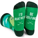 I'd Rather Be - Funny Socks For Men & Women - Gifts For Golfing, Hunting, Camping, Hiking, Skiing, Reading, Sports and more