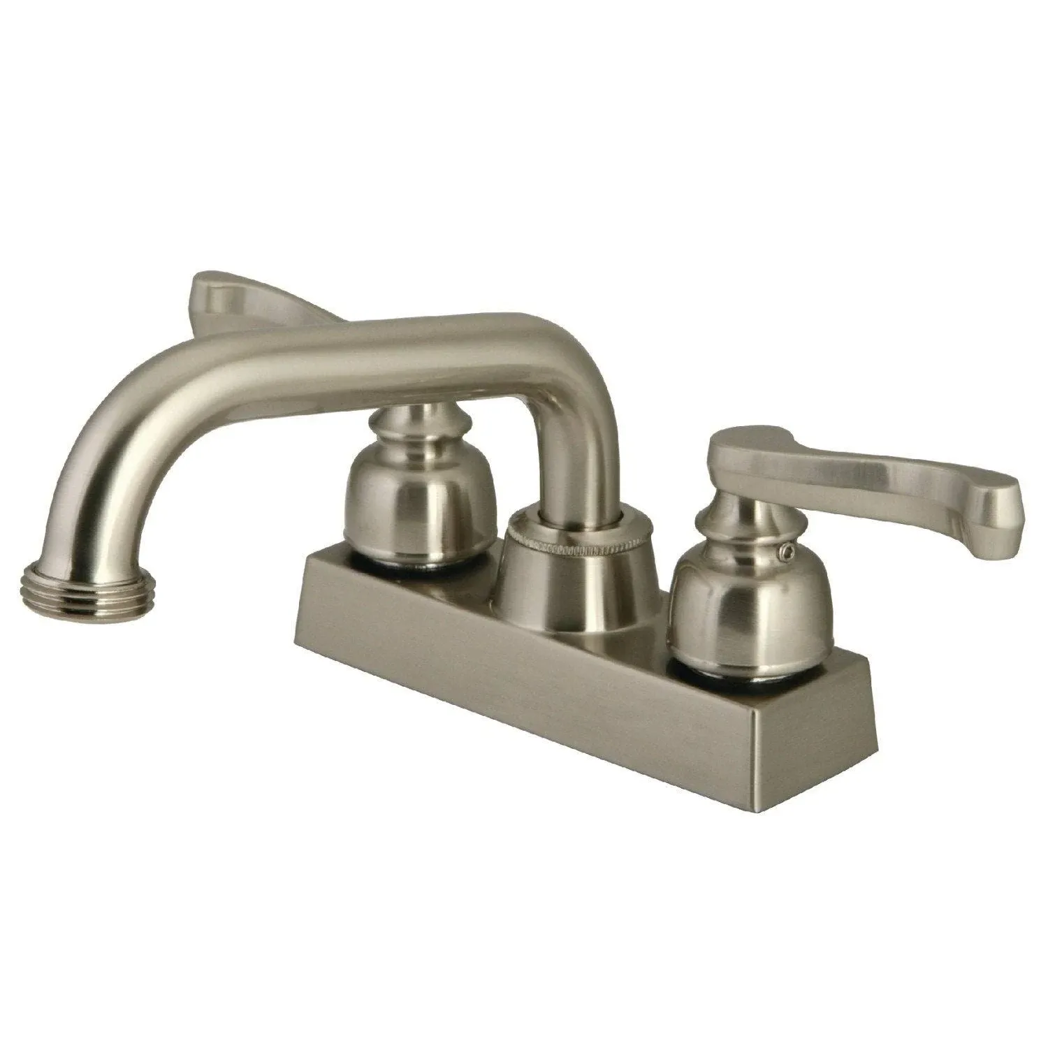 Kingston Brass KB2478FL 4" Centerset 2-Handle Laundry Faucet, Brushed Nickel