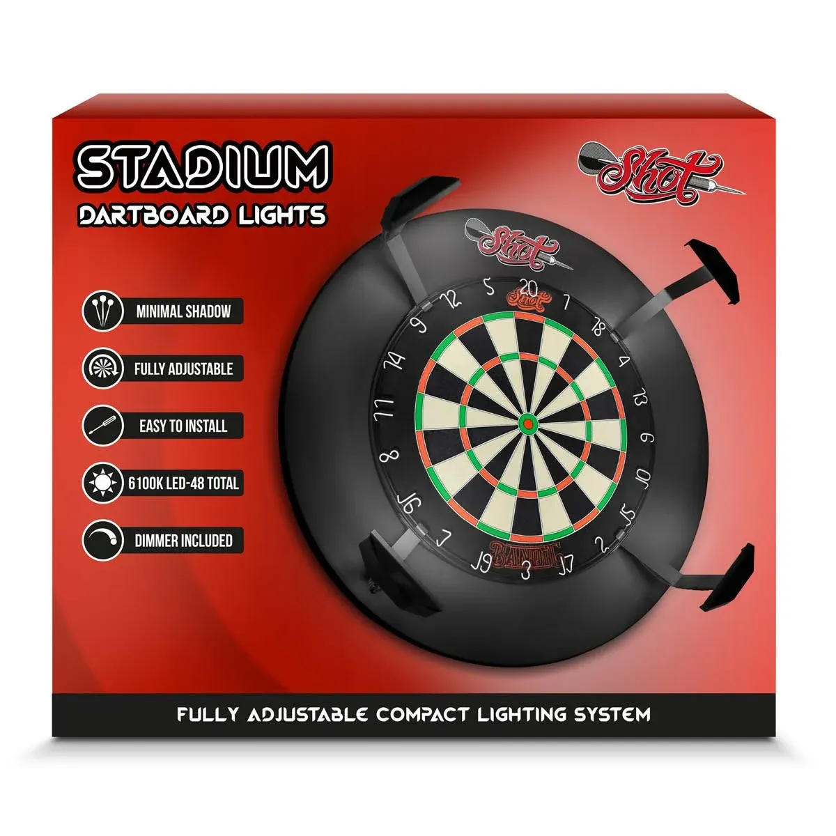 Shot Darts Stadium Dartboard Lights