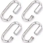 3 Inch Stainless Steel Chain Quick Links- 4 Pack 5/16â€\x9d Large Locking Carabi...