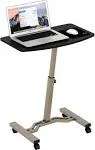 Height Adjustable Mobile Laptop Stand Desk Rolling Cart, Height Adjustable