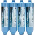 Camco TastePURE KDF/Carbon Water Filter, 4-Pack