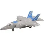 Toy Airplane Fighter Jet Friction Powered With Lights And Sounds For Kids TE-65